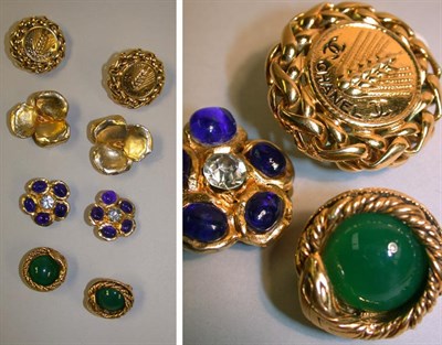 Lot 417 - Group of Chanel and Lanvin Earrings French One...