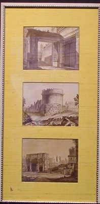 Lot 13 - Continental School 19th Century VIEWS OF ROME:...