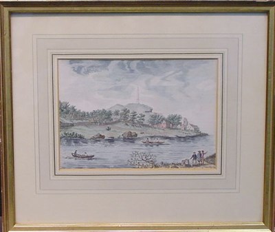 Lot 2 - Continental School 19th Century VILLAGE BY A...