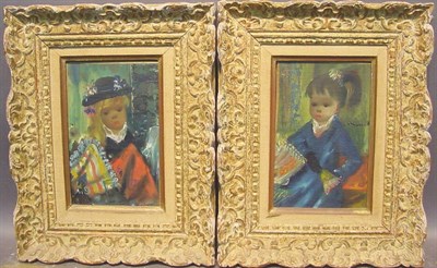Lot 9 - Jean Calogero Italian, b. 1922 YOUNG GIRLS:...