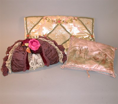 Lot 572 - Three Luxurious Silk Accessories Early 20th...