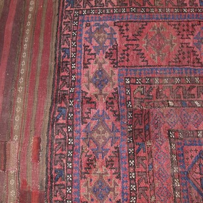 Lot 550 - Belouch Carpet West Turkestan, late 19th...