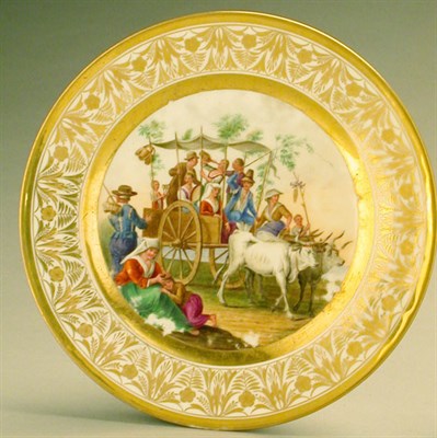 Lot 306 - Paris Porcelain Plate Decorated in Naples,...