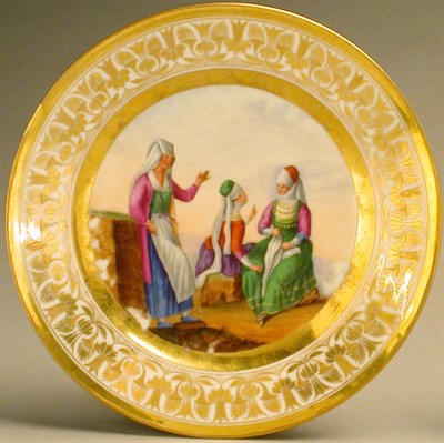 Lot 304 - Paris Porcelain Plate Decorated in Naples,...
