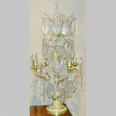 Lot 449 - Pair of Louis XV Style Gilt-Metal and Cut...