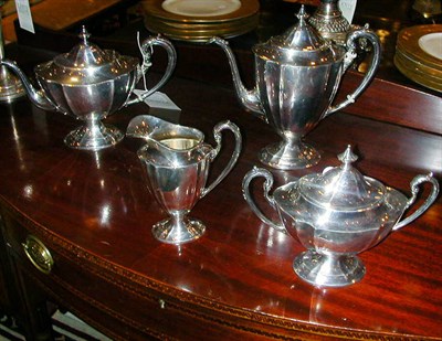 Lot 315A - Sterling Silver Four-Piece Tea and Coffee...