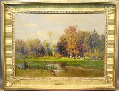 Lot 18 - Roswel Morse Shurtleff 1838-1915 ON THE MARSH...