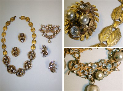 Lot 397 - Group of Miriam Haskell and Joseff Jewelry...