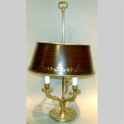 Lot 270 - Empire Style Gilt-Bronze Bouillotte Lamp