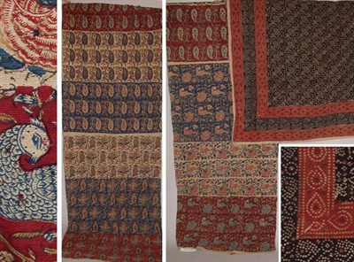 Lot 578 - Two Cotton Panels Persian and Indian, 19th...