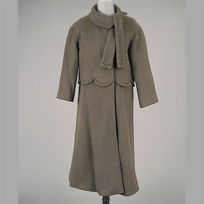 Lot 164 - Pierre Cardin Brown Coat French, 1960s A-line,...