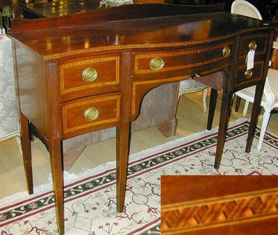 Lot 333 - Federal Style Inlaid Mahogany Serpentine-Front...