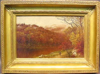 Lot 10 - David Johnson 1827-1908 STUDY - RAMAPO, 1873...