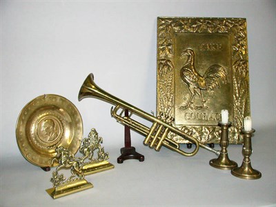 Lot 530 - Miscellaneous Group of Brass Articles...