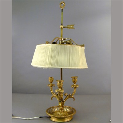 Lot 386 - Louis XVI Style Gilt-Bronze Bouillotte Lamp...