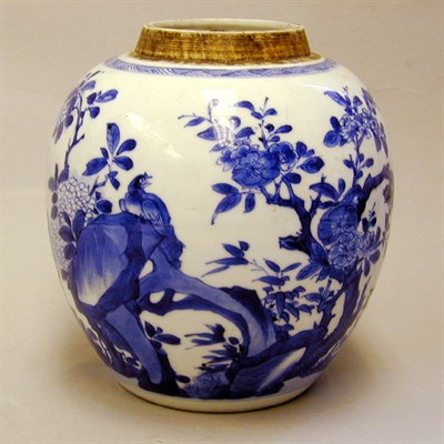 Lot 144 - Chinese Blue and White Porcelain Ginger Jar...