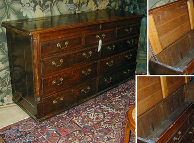 Lot 157 - Provincial Georgian Oak Mule Chest