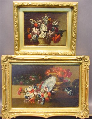 Lot 84 - Manner of Gasparo Lopez FLORAL STILL LIFE: TWO...