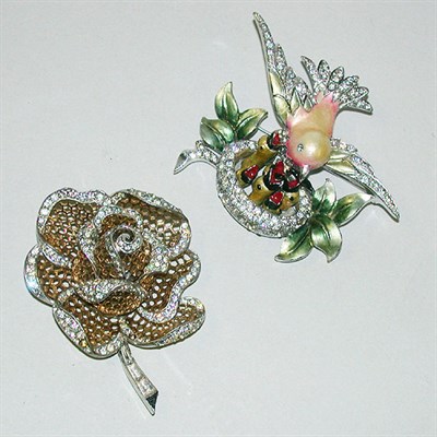 Lot 374 - Two Fine Boucher Pins 1940s The first of...
