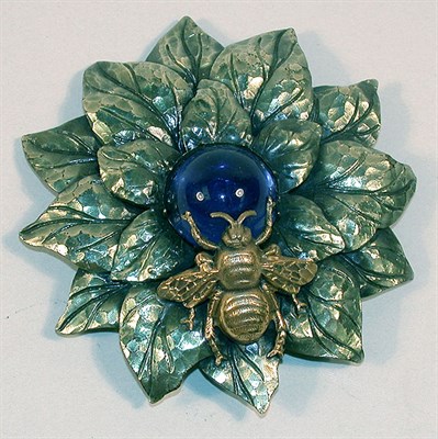 Lot 362 - Joseff Flower and Bee Brooch 1940s A...