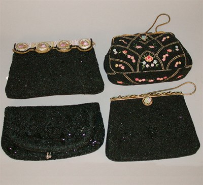 Lot 480 - Group of Four Fine Evening Bags French, 1950s...