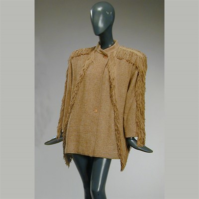 Lot 240 - Issey Miyake Fringed Plush Jacket Japanese,...