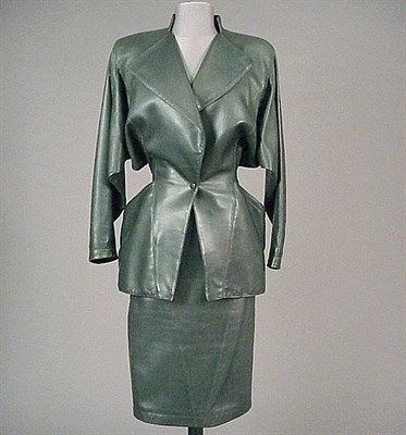 Lot 245 - Azzedine Alaia Leather Suit French, 1980s The...