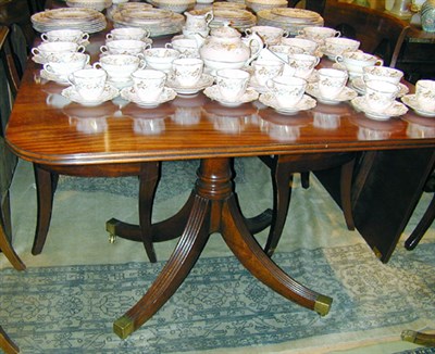 Lot 246 - George III Style Mahogany Double-Pedestal...