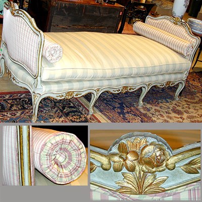 Lot 432 - Louis XV Style Painted and Parcel Gilt...
