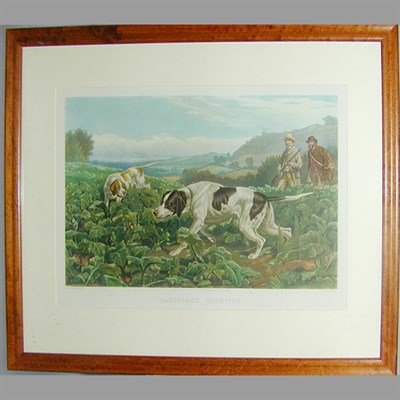 Lot 54 - After Basil Bradley PARTRIDGE SHOOTING Color...