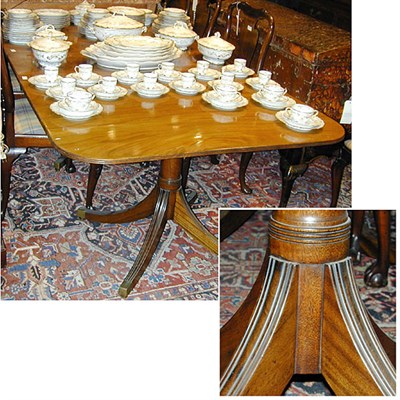 Lot 122 - George III Style Mahogany Double-Pedestal...