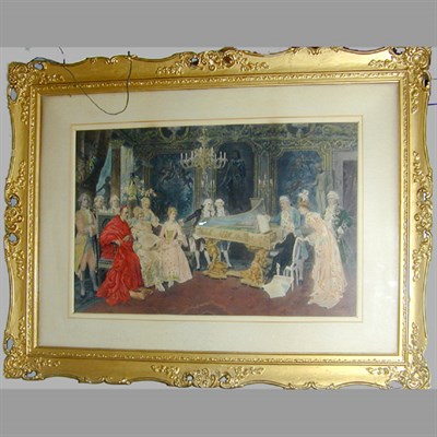Lot 127 - After N. Allanasio [THE RECITAL] Hand-colored...