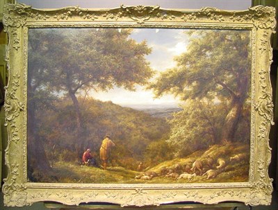 Lot 66 - William Linnell British, 1826-1906 SHEPHERDS...