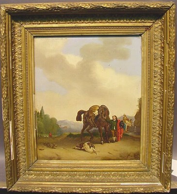 Lot 20 - Dutch School 18th Century AFTER THE HUNT Mixed...