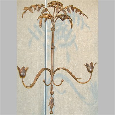 Lot 371 - Pair of Neoclassical Style Patinated-Metal Two-...