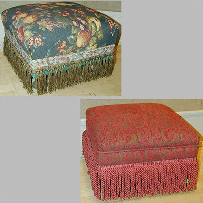 Lot 426 - Two Victorian Style Upholstered Stools