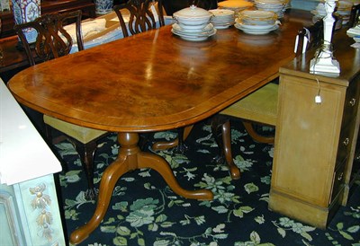 Lot 178 - Queen Anne Style Mahogany and Burl-Wood Triple-...