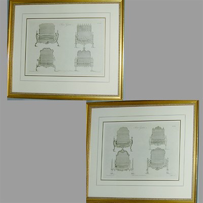 Lot 62 - After Thomas Chippendale STOVE GRATES Two...
