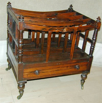 Lot 425 - Georgian Style Rosewood Canterbury