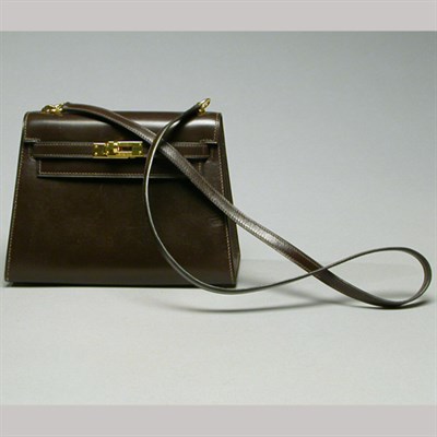Lot 498 - Hermes Brown Calf Mini Kelly Bag Mid 1980s...
