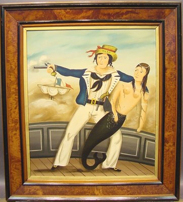 Lot 66 - Ralph Cahoon American, 1910-1982 HERO Signed R....