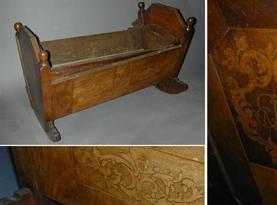 Lot 101 - German Baroque Style Marquetry Inlaid Mahogany...