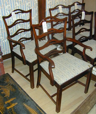 Lot 104 - Set of Eight George III Style Upholstered...
