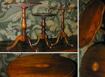 Lot 132 - Group of Three Georgian Style Mahogany Low Tables
