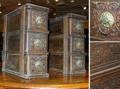 Lot 138 - Two Victorian Oak Sewing Chests