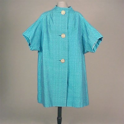 Lot 153 - Jacques Tiffeau Peacock Blue Coat American,...