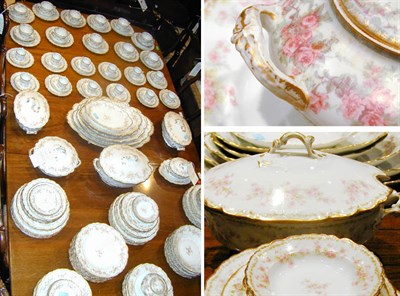 Lot 161 - Limoges Gilt and Floral Decorated Porcelain...