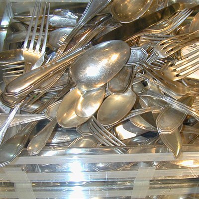 Lot 331 - Continental Silver Flatware Service...
