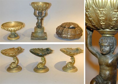 Lot 184 - Group of Six Empire Style Gilt and...