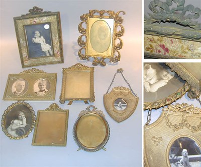 Lot 189 - Group of Eight Victorian Gilt-Metal Frames
